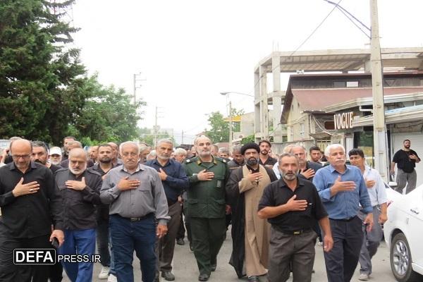 تشییع پیکر مطهر پدر شهید «ناظری سوادرودباری» در زیراب+ تصاویر