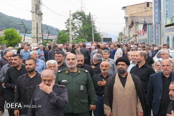 تشییع پیکر مطهر پدر شهید «ناظری سوادرودباری» در زیراب+ تصاویر