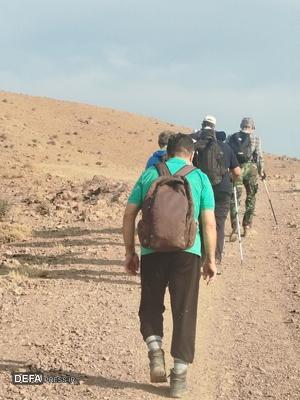 صعود جانبازان سرافراز استان البرز به ارتفاعات باغستان غربی به مناسبت یادمان شهدای عزت و اقتدار وطن