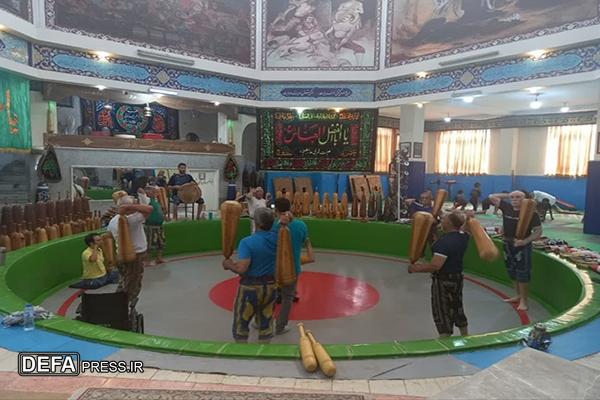 بازدید معاون فرهنگی بنیاد شهید استان البرز از تمرینات تیم باستانی جانبازان