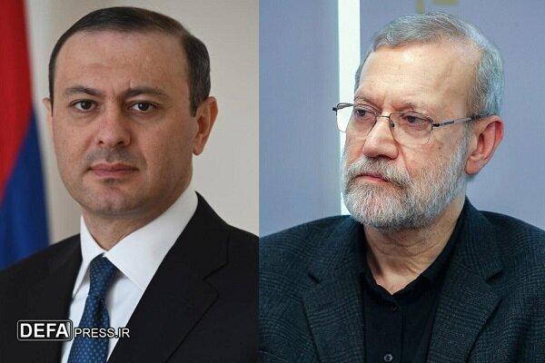 گفتگوی دبیر شورای امنیت ارمنستان با لاریجانی