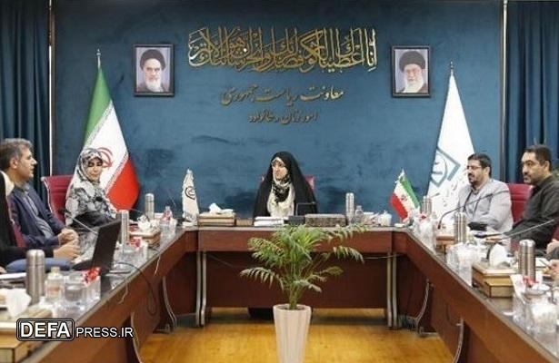 دیدار رئیس سازمان هنری و امور سینمایی دفاع مقدس و مقاومت با معاون زنان ریاست جمهوری