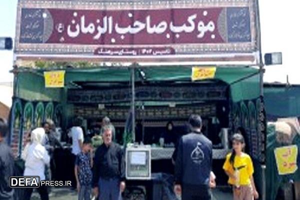 استقرار ۵ موکب پذیرایی از زائران پیاده در بخش رخ تربت حیدریه