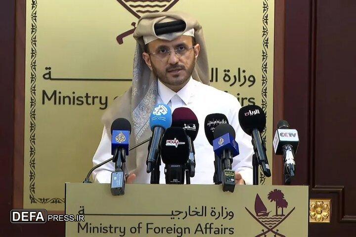 موضع گیری سخنگوی وزارت خارجه قطر درباره آتش بس غزه