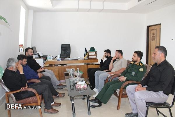 برگزاری جلسه هماهنگی مدیرکل حفظ آثار دفاع مقدس با هیئت معراج‌الشهدا شهرکرد
