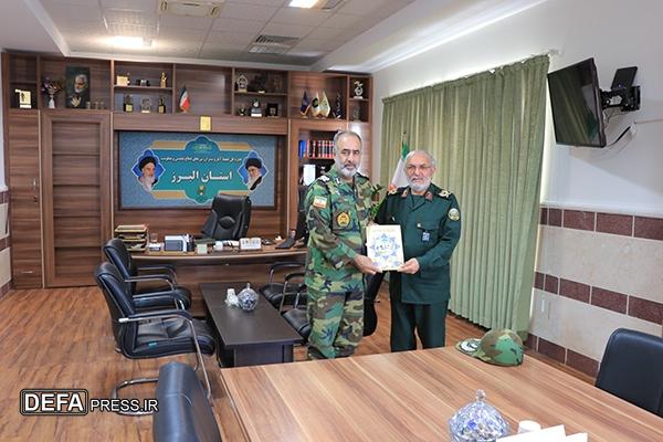 دیدار فرمانده لشکر ۲۳ ارتش با مدیر کل حفظ آثار و نشر ارزش های دفاع مقدس ومقاومت استان البرز