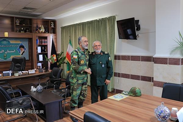 دیدار فرمانده لشکر ۲۳ ارتش با مدیر کل حفظ آثار و نشر ارزش های دفاع مقدس ومقاومت استان البرز