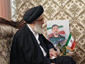دیدار امام جمعه کرج با خانواده شهدای حملات صهیونیستی در فردیس+تصاویر