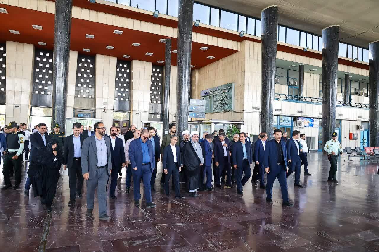 تصاویر/ آیین نامگذاری ساختمان ایستگاه راه آهن تبریز به نام آیت الله شهید سیدمحمدعلی آل هاشم