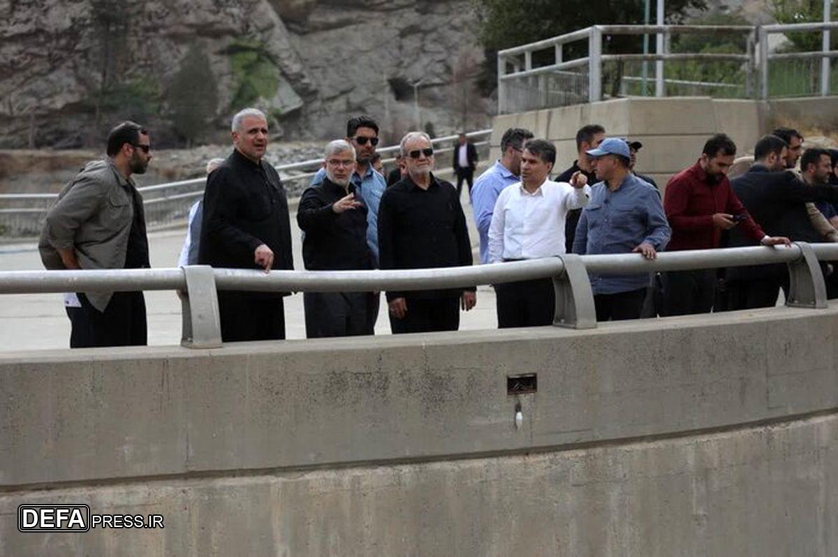 پزشکیان از سد کرج بازدید کرد
