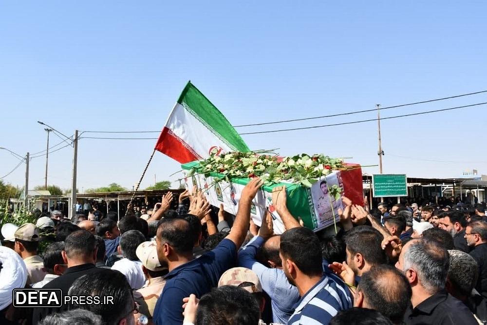 پیکر شهید «سجاد ادیب» به خاک سپرده شد
