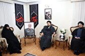 حجت‌الاسلام خمینی با خانواده شهید سلامی دیدار کرد