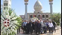 تشییع پیکر شهید غلامی در حرم مطهر سیدعلاءالدین حسین (ع)