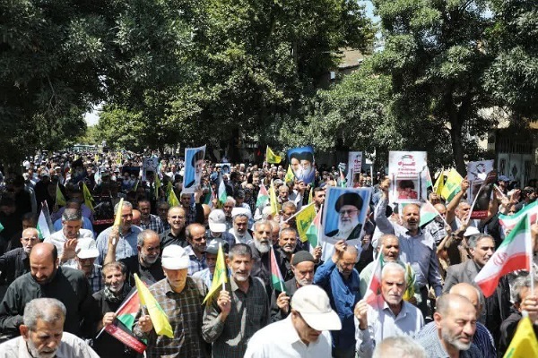 برگزاری راهپیمایی «جمعه‌های خشم و نصر» در همدان + تصاویر