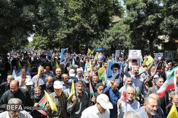 برگزاری راهپیمایی «جمعه‌های خشم و نصر» در همدان + تصاویر