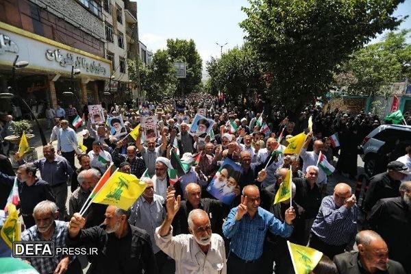 برگزاری راهپیمایی «جمعه‌های خشم و نصر» در همدان + تصاویر