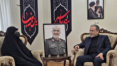 دیدار عراقچی با خانواده شهید سپهبد سلامی