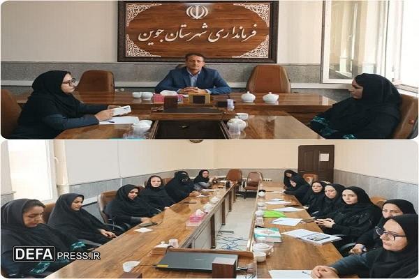 فرمانداری جوین آماده حمایت از طرح‌های توسعه اشتغال بانوان است