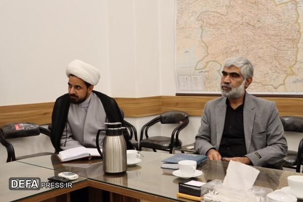 نشست مشترک معاون تعلیم و تربیت بسیج سپاه امام رضا (ع) با مدیرکل حفظ آثار و نشر ارزش‌های دفاع مقدس و مقاومت خراسان رضوی+ تصاویر