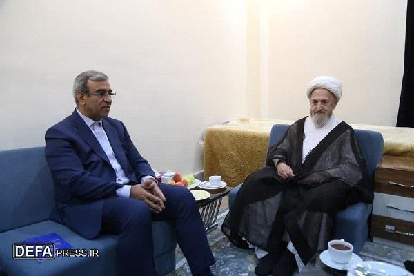 استاندار خراسان رضوی با آیت‌الله «سبحانی» دیدار کرد