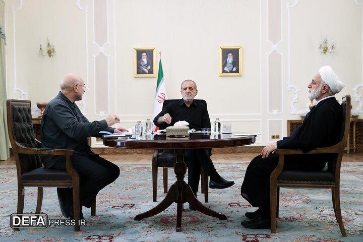 جلسه سران قوا به میزبانی پزشکیان برگزار شد