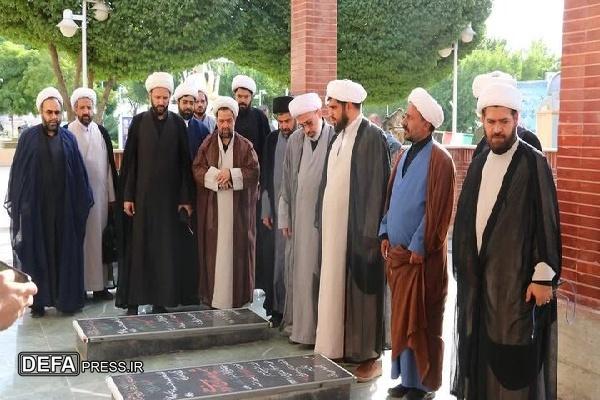 معاونان استان‌های تلفیقی سازمان تبلیغات اسلامی به شهدای کردستان ادای احترام کردند
