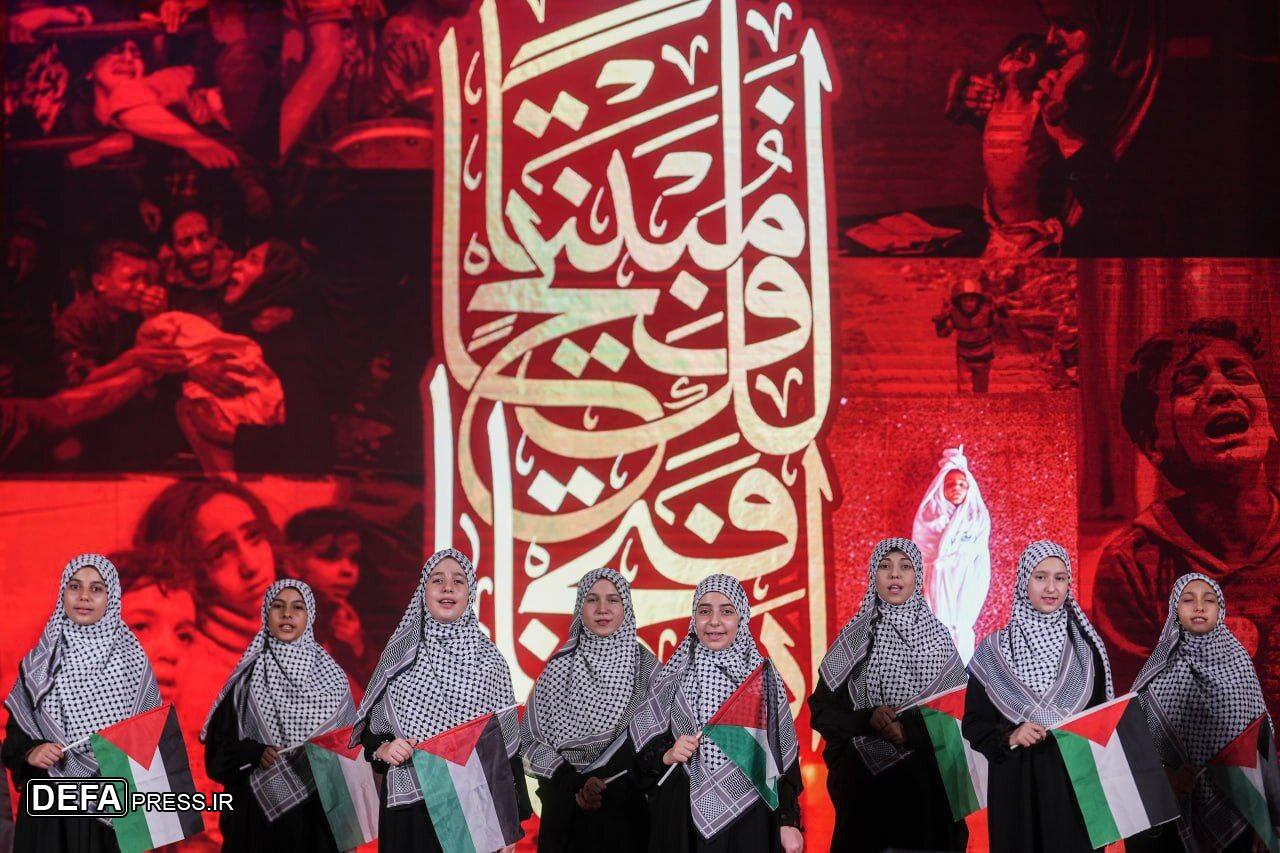 اجتماع بزرگ مردم تهران در حمایت از کودکان مظلوم غزه