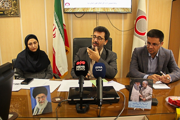 تصاویر/ نشست خبری مدیر کل انتقال خون یزد