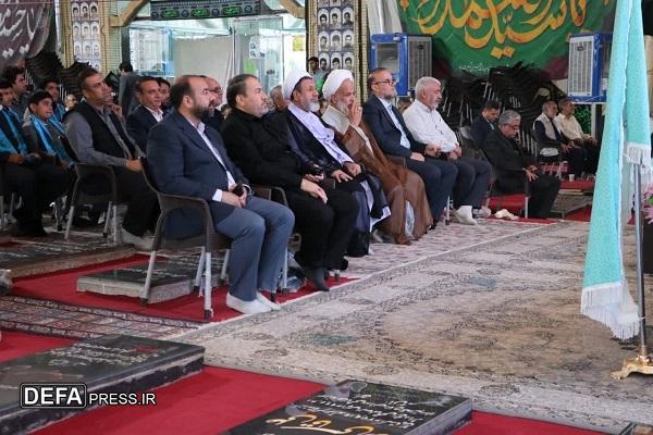 تجدید میثاق با آرمان‌های شهدا و امام جمعه فقید کرمان در سالروز نخستین نماز جمعه انقلاب+تصاویر
