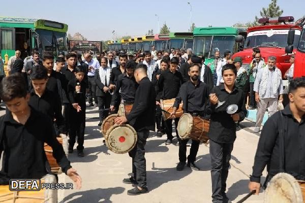 کاروان خدمت رسانی شهرداری یزد به زائرین اربعین اعزام شد+ تصاویر