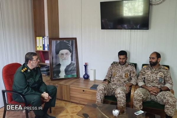 دیدار جانشین پادگان المهدی بابل با مدیرکل حفظ آثار و نشر ارزش‌های دفاع مقدس و مقاومت مازندران+ تصاویر