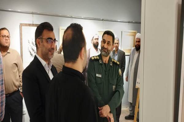 بازدید سرهنگ «محمدرضا کاظمی» از نمایشگاه سوره فتح+ تصاویر
