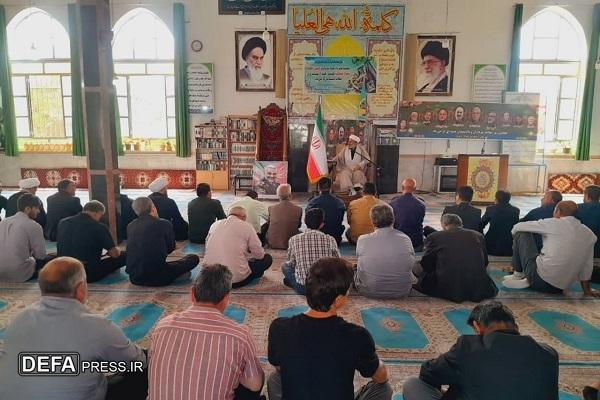 مراسم گرامیداشت اربعین شهدای اقتدار در لاهرود برگزار شد