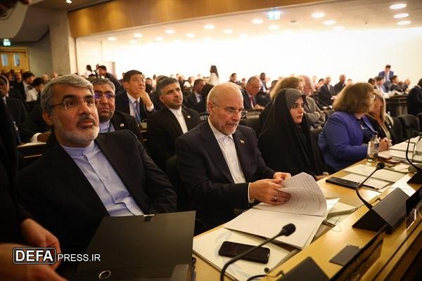 حضور رئیس مجلس و هیات پارلمانی ایران در مراسم افتتاحیه ششمین کنفرانس رؤسای مجالس جهان