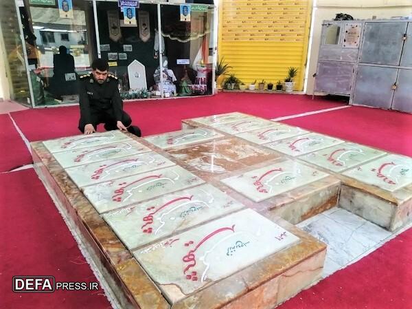 بازدید مدیرکل حفظ آثار دفاع مقدس و مقاومت قم از یادمان شهدای گمنام خضر نبی(ع) + تصاویر