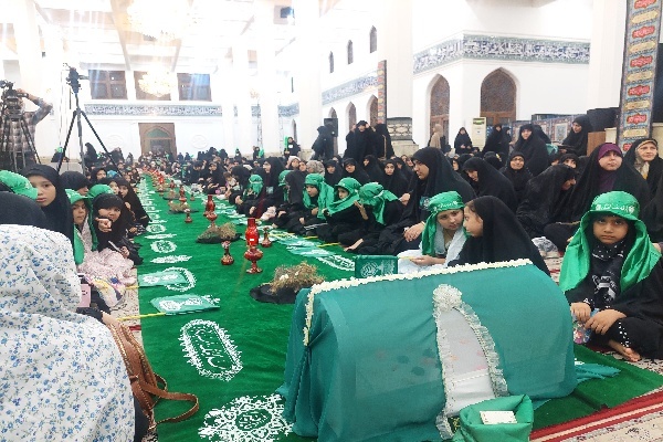 مادران و کودکان گیلانی پای سفره دلدادگی حضرت رقیه (س)