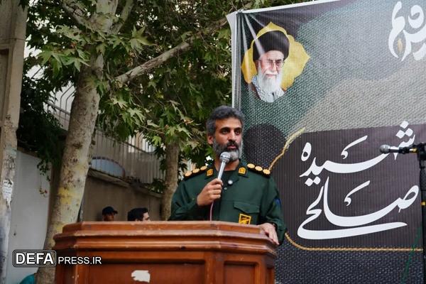 مراسم بزرگداشت شهیده پاسدار فاطمه صالحی با حضور گسترده مردم برگزار شد