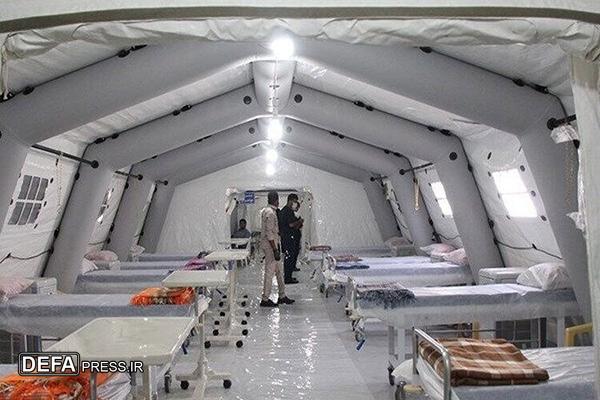 برپایی بیمارستان صحرایی ارتش در مرز چذابه
