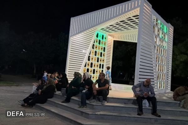 برگزاری مراسم تعزیه در جوار یادمان شهید گمنام پارک هشت بهشت قزوین