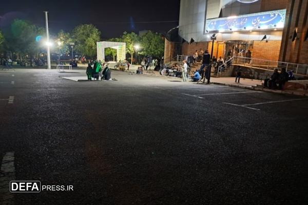 برگزاری مراسم تعزیه در جوار یادمان شهید گمنام پارک هشت بهشت قزوین