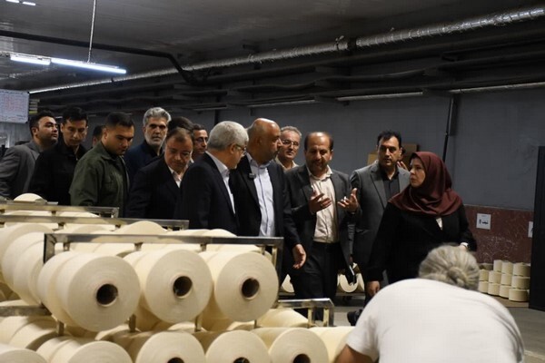 وزیر کار از کارخانه ماهوت شمال بازدید کرد