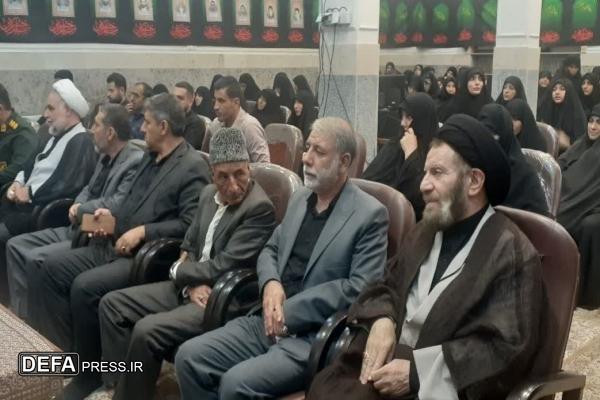 مراسم اربعین شهدای اقتدار در حوزه علمیه فاطمیه خرم‌آباد برگزار شد
