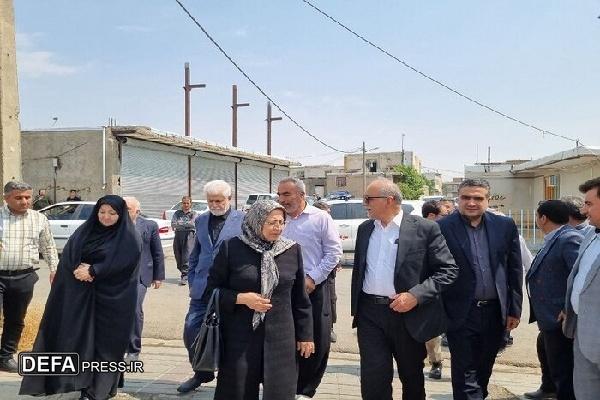 اعضای کمیسیون بهداشت مجلس از پروژه کلینیک تأمین اجتماعی دهگلان بازدید کردند
