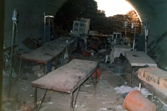 تصویری از بمباران اورژانس تیپ المهدی (عج) توسط ارتش بعثی عراق