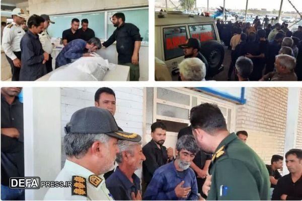 استقبال از پیکر شهید «هادی رویایی» در شهرستان بم