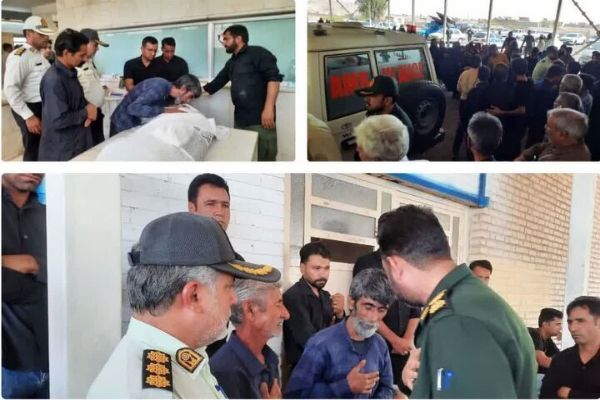 استقبال از پیکر شهید «هادی رویایی» در شهرستان بم