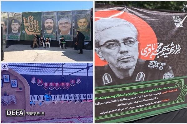 تمثال شهدای اقتدار زینت‌بخش مواکب خدمت‌رسانی ایام شهادت امام رضا (ع) در مشهد
