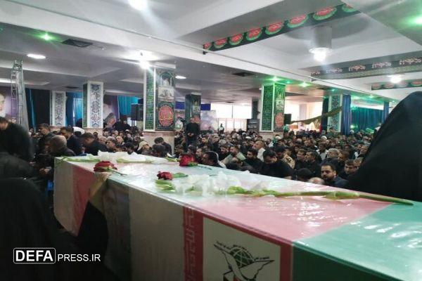 پیکر شهید سرهنگ «رحیم محمدی» در کرمان تشییع شد