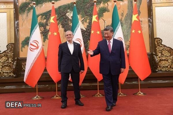 مسعود پزشکیان با رئیس‌جمهور چین دیدار کرد