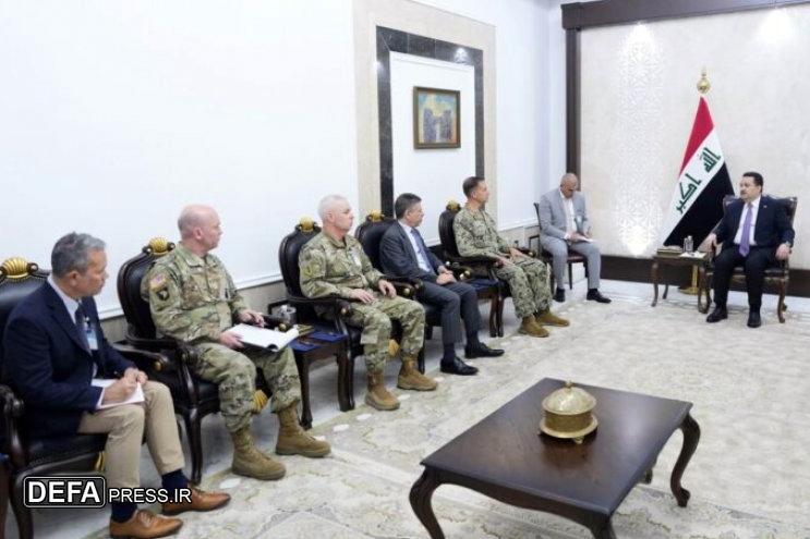 دیدار فرمانده جدید «سنتکام» با نخست‌وزیر عراق